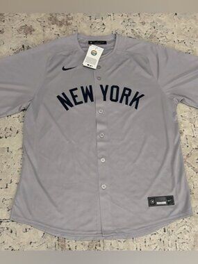 Nike Authentic New York Yankees Aaron Judge #99 Gray Baseball Jersey